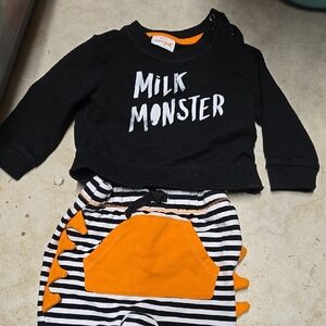 Milk Monster Halloween Baby Set